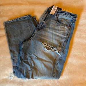 NWT American Eagle 90’s Boyfriend Jeans High Rise, 12 Short